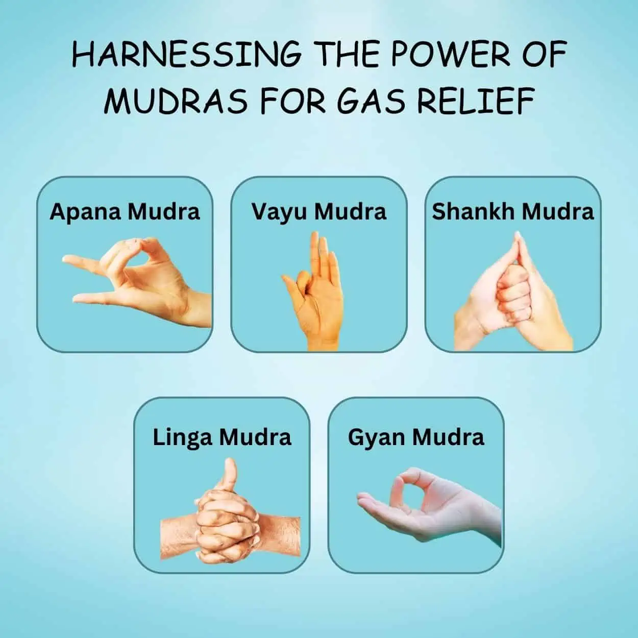 Harnessing the Power of Mudras for Gas Relief