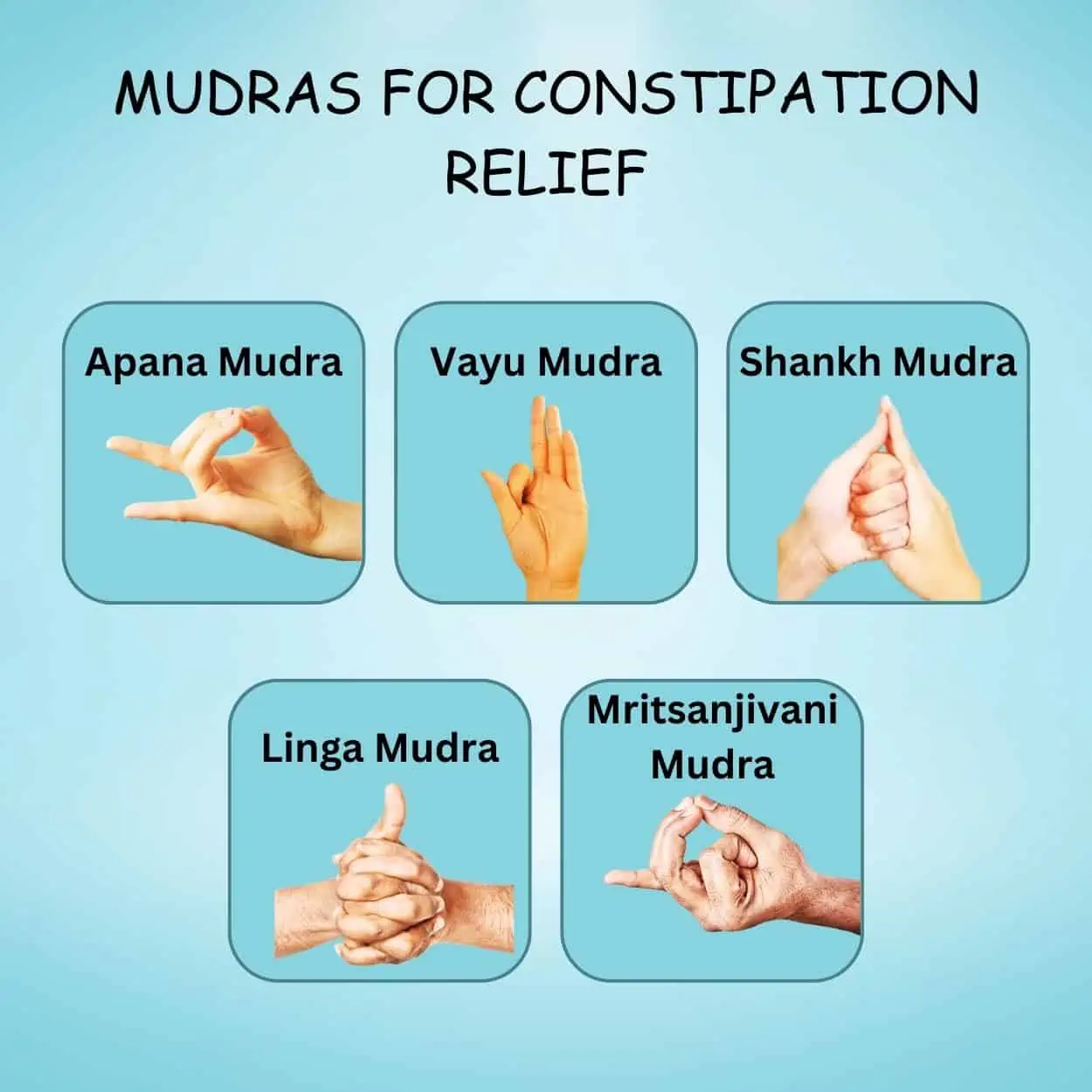 Mudras For Constipation Relief