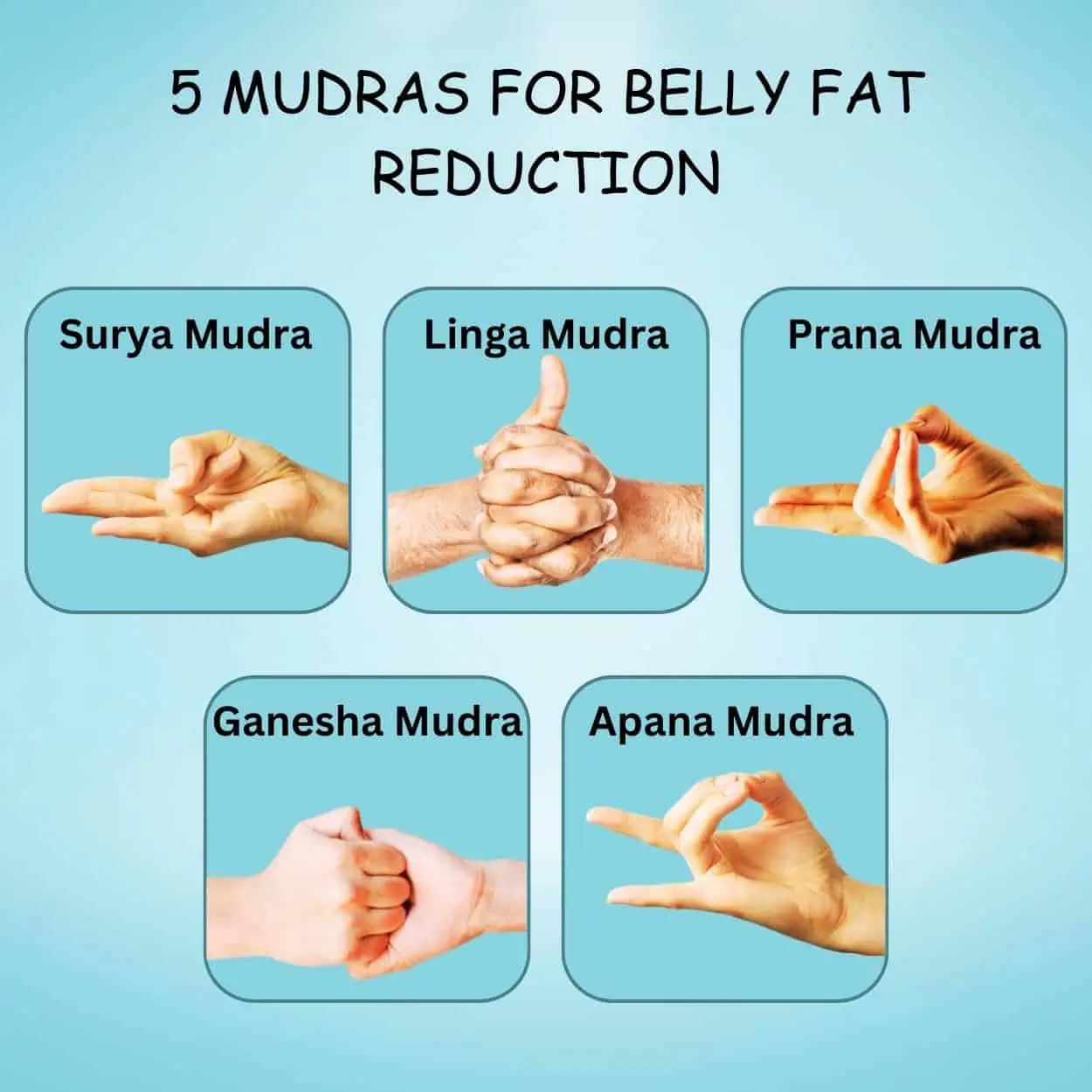 Mudras for Belly Fat Reduction