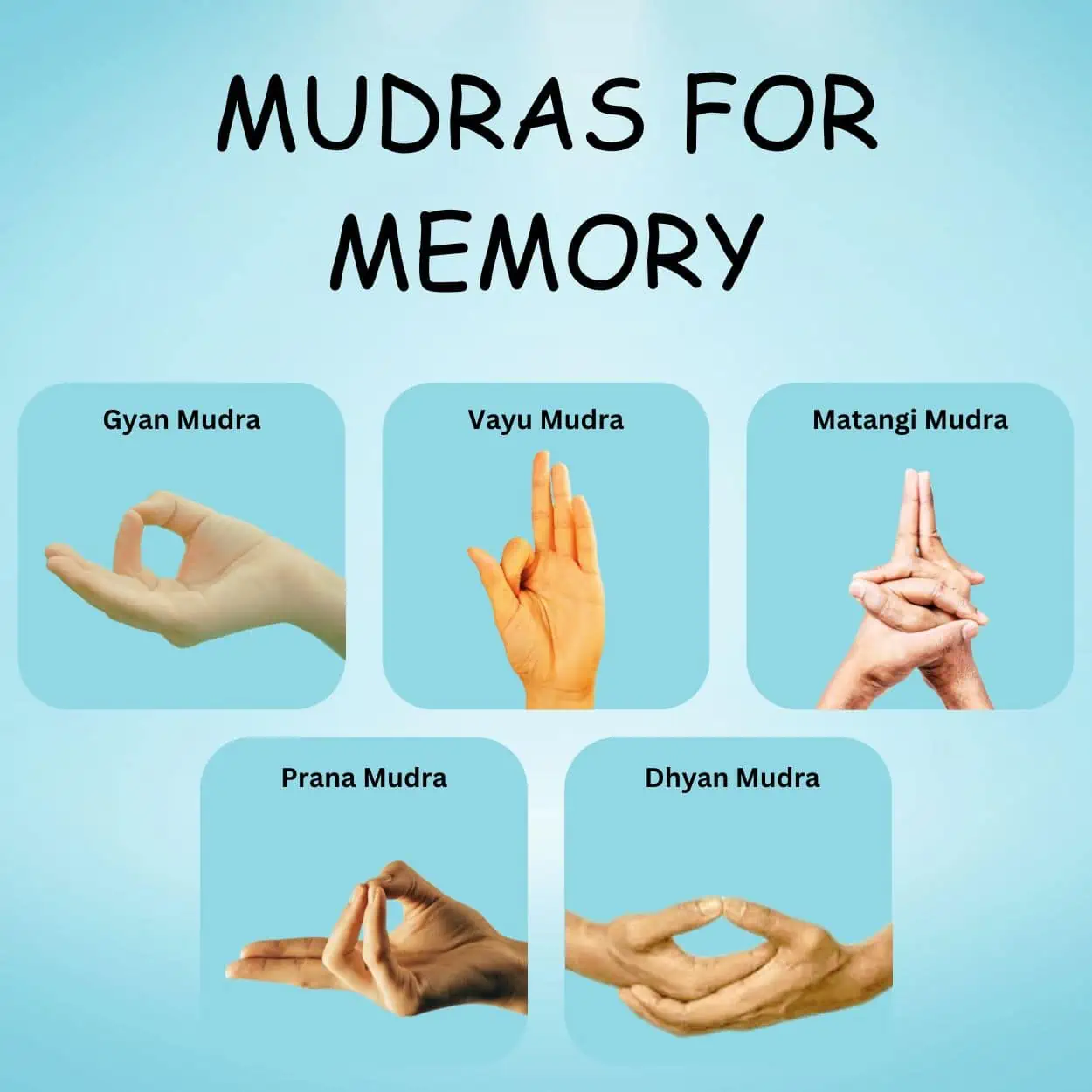 Mudras for Memory